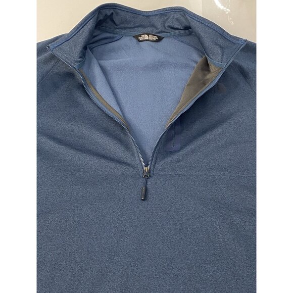 The North Face Men’s 2XL Canyonlands ½ Zip Fleece Lined Blue Heather Outdoor LS - Picture 7 of 16